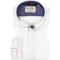 FIL NOIR Herren Hemd Weiß Baumwolle von FIL NOIR