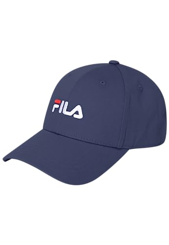 FILA Unisex Brasov With Linear Logo - Strap Back Baseballkappe, Medieval Blue, 31 EU von FILA