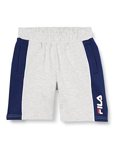 CROTONE shorts-Light Grey Melange-Medieval Blue-98/104 von FILA