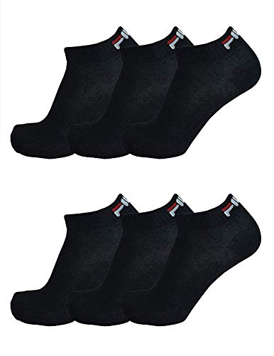 FILA® 6 Paar Socken Quarter Sneakers Unisex, 35-46 Trainer Socks, Einfarbig (35-38 (3-5 UK), Grau) von FILA