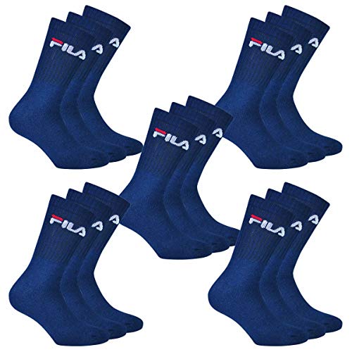 FILA 15 Paar Herren Sportsocken Tennissocken Socken F9505, Farbe:321 - navy, Socken & Strümpfe:43-46 von FILA