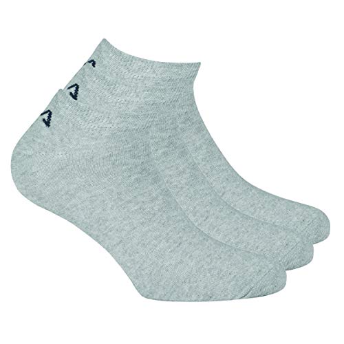 FILA 3 Paar Socken Invisible Sneakers Unisex 35-46 Einfarbig - mehrere Farben: Farbe: Grau | Größe: 39-42 (6-8 UK) von FILA