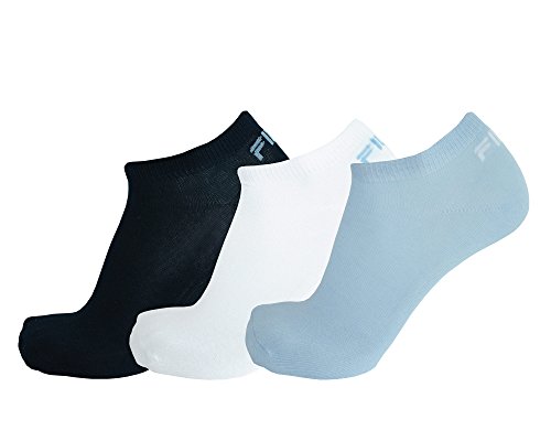 FILA 3 Paar Socken Invisible Sneakers Unisex 35-46 Einfarbig - mehrere Farben: Farbe: Sky | Größe: 43-46 (9-11 UK) von FILA