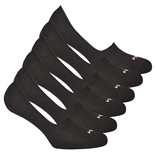 FILA 6 Paar Invisible GHOST Socken, Unisex Kurzsocken, Füßlinge mit Silikon Grip (Weiß, 43-46 (9-11 UK)) von FILA
