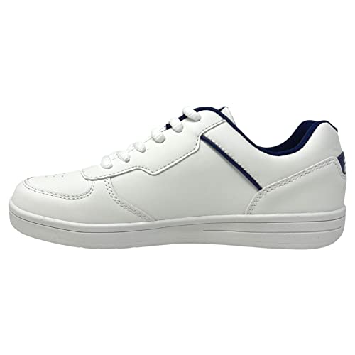 FILA C. Court Teens Sneaker, White-Medieval Blue, 36 EU Schmal von FILA