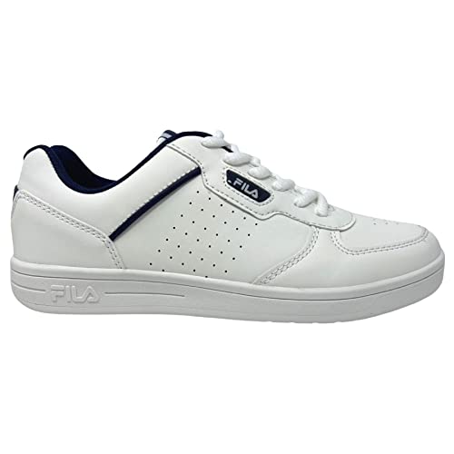 FILA C. Court Teens Sneaker, White-Medieval Blue, 38 EU von FILA