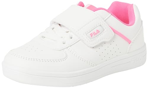 FILA C. Court Velcro Kids Sneaker, White-Sugar Plum, 32 EU von FILA