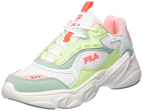 FILA COLLENE CB Kids Sneaker, Marshmallow-Lime Cream, 33 EU von FILA