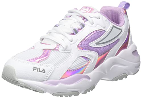 FILA CR-CW02 RAY Tracer Kids Sneaker, White-Fair Orchid, 31 EU von FILA