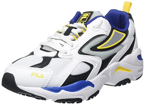 FILA CR-CW02 RAY Tracer Kids Sneaker, White-Lapis Blue, 28 EU von FILA