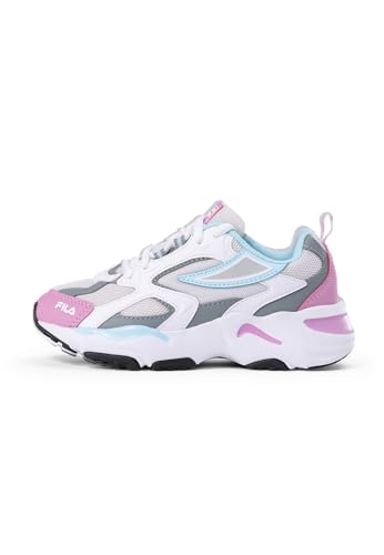 FILA CR-CW02 RAY Tracer Kids Sneaker, White-Moonlite Mauve, 28 EU von FILA