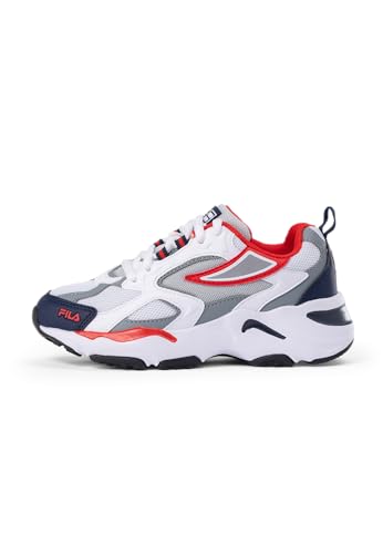 FILA CR-CW02 RAY Tracer Kids Sneaker, White Navy Red, 33 EU von FILA