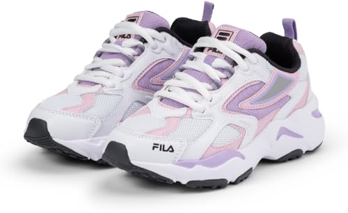 FILA CR-CW02 RAY Tracer Kids Sneaker, White-Viola, 30 EU von FILA