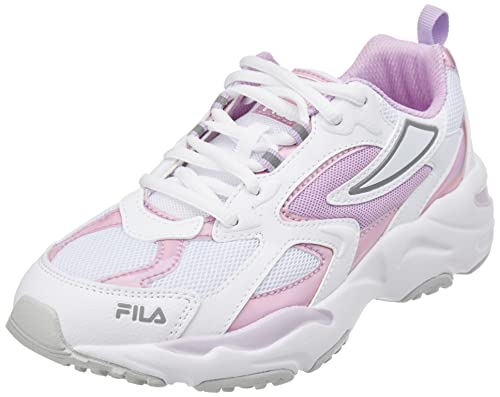 FILA CR-CW02 RAY Tracer Teens Sneaker, White-Fair Orchid, 37 EU Schmal von FILA
