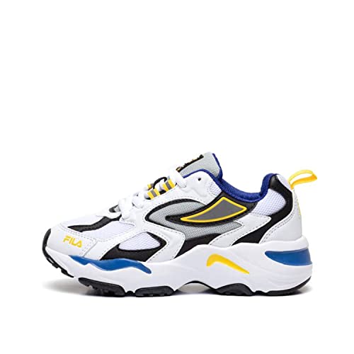 FILA CR-CW02 RAY Tracer Teens Sneaker, White-Lapis Blue, 37 EU Schmal von FILA