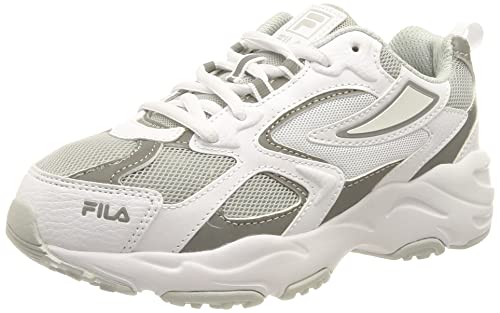 FILA CR-CW02 RAY Tracer Teens Sneaker, White-Silver, 37 EU von FILA