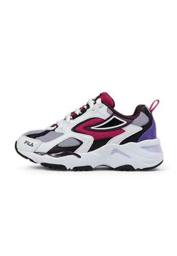 FILA CR-CW02 RAY Tracer Teens Sneaker, White-Thistle, 37 EU von FILA