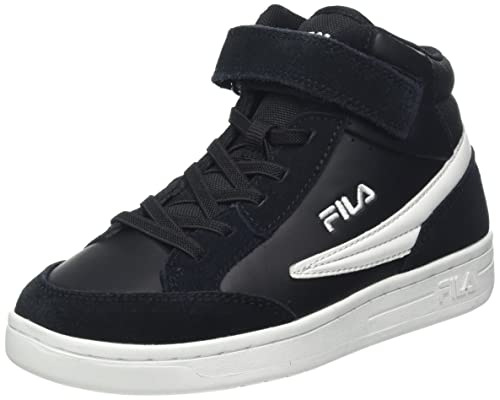 FILA Crew Velcro mid Kids Sneaker, Black, 34 EU von FILA