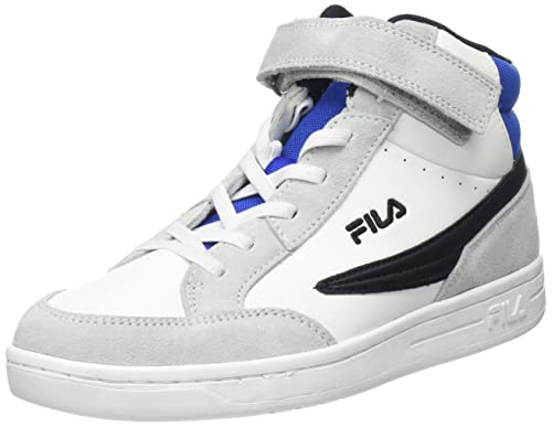 FILA Crew Velcro mid Kids Sneaker, Gray Violet-Lapis Blue, 28 EU von FILA