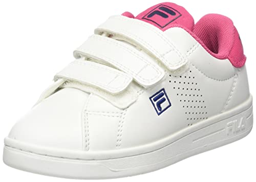 FILA Crosscourt 2 NT Velcro Kids Sneaker, White-Carmine, 34 EU FILA Crosscourt 2 NT Velcro Kids Sneaker, White-Carmine, 34 EU von FILA