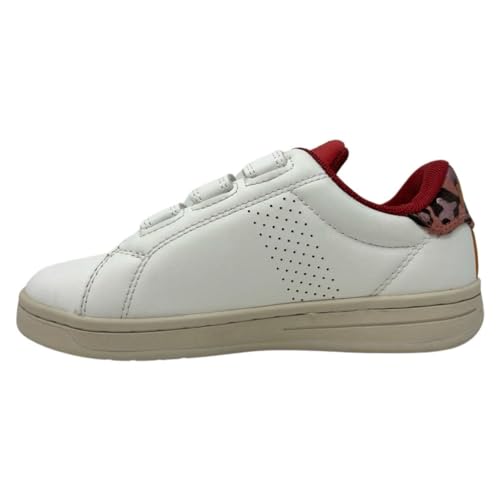 FILA Crosscourt 2 NT Velcro Kids Sneaker, White-Mineral Red, 34 EU von FILA