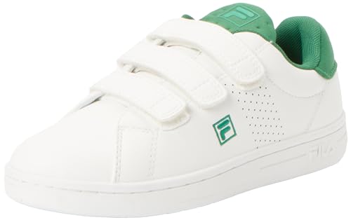 FILA Crosscourt 2 NT Velcro Kids Sneaker, White-Verdant Green, 33 EU von FILA