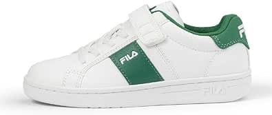 FILA Crosscourt LINE Velcro Kids Sneaker, White-Verdant Green, 30 EU Weit von FILA