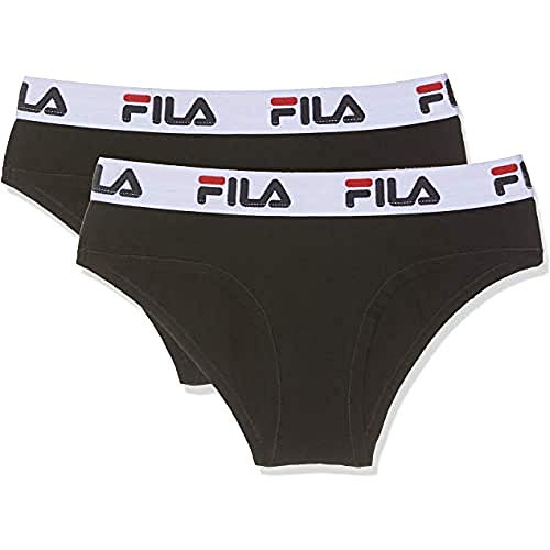 Fila Damen 2-Pack Urban Brief Fu6043 Hipster, Schwarz (Black 200), 36 (Herstellergröße: S) (2er Pack) von FILA