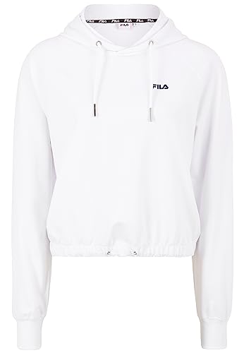 FILA Damen BAALBERGE Cropped Hoody, Bright White, L von FILA