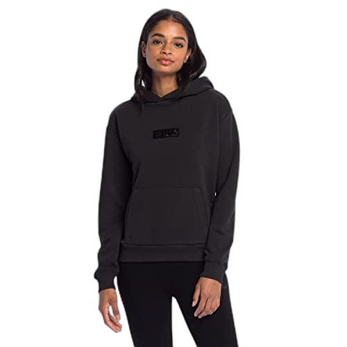 FILA Damen BAICOI Hoody Kapuzenpullover, Moonless Night, L von FILA