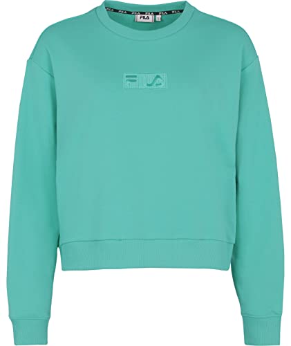 FILA Damen BANSKO Cropped Crew Sweat Sweatshirt, Billiard, L von FILA