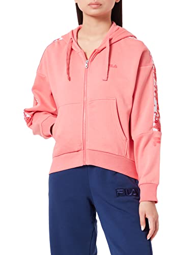 FILA Damen Bercher Hoody Jacket, Tea Rose, XS von FILA