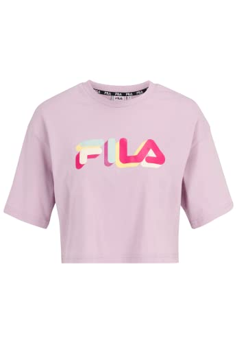 FILA Damen BEUNA Cropped Graphic T-Shirt, Fair Orchid, XL von FILA