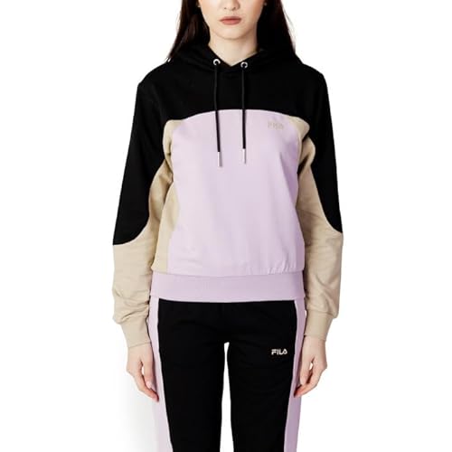 FILA Damen BISIGNANO Hoody, Fair Orchid-Black-Fields of Rye, L von FILA