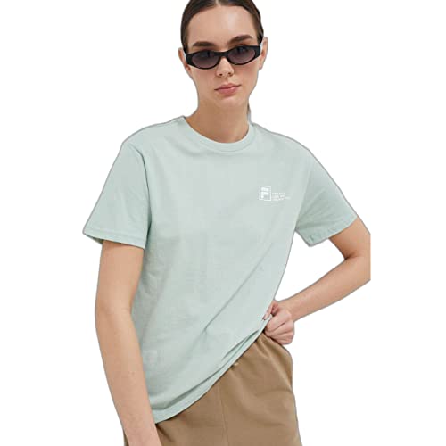 FILA Damen BOLL Regular Graphic T-Shirt, Silt Green, L von FILA