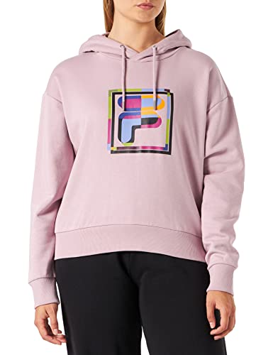 FILA Damen BRISSAGO Cropped Hoody Kapuzenpullover, Mauve Shadows, XS von FILA