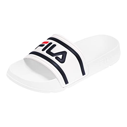 FILA Damen Badeschuhe Badelatschen Badeschlappen Slipper Morro Bay III, Farbe:Weiß, Artikel:-10004 White, Schuhgröße:EUR 37 von FILA