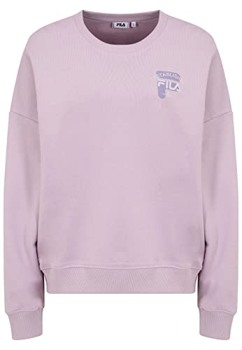 FILA Damen Bann Oversized Crew Sweatshirt, Fair Orchid, XL von FILA