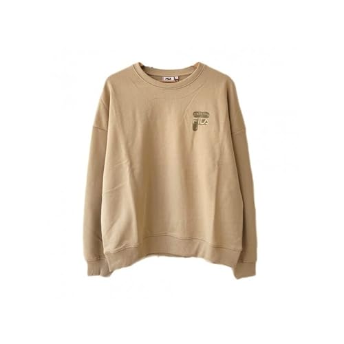 FILA Damen Bann Oversized Crew Sweatshirt, Fields of Rye, S von FILA