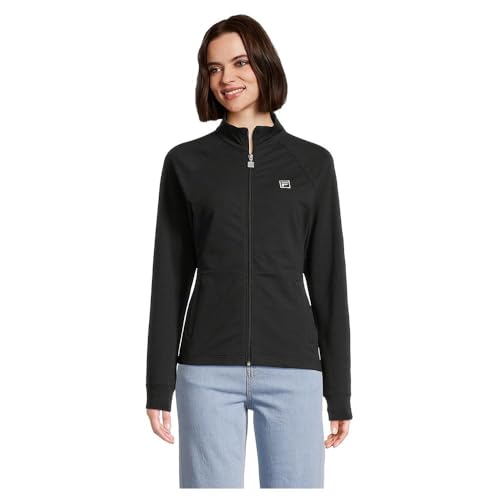 FILA Damen Benidorm Track Jacket, Black, M von FILA
