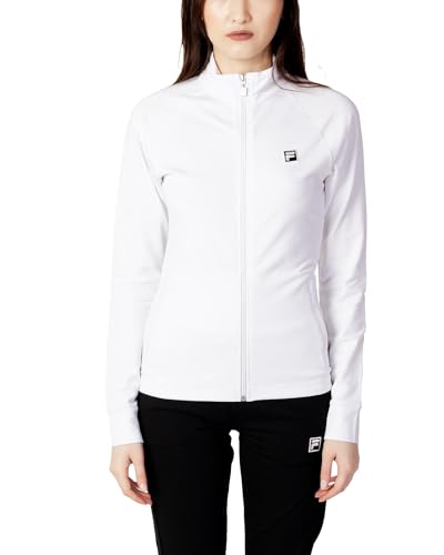 FILA Damen Benidorm Track Jacket, Bright White, L von FILA