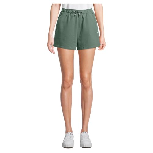 FILA Damen Brandenburg high Waist Shorts, Silt Green, L von FILA