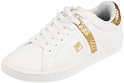 FILA Damen Crosscourt 2 F wmn Sneaker, White-Gold, 36 EU von FILA