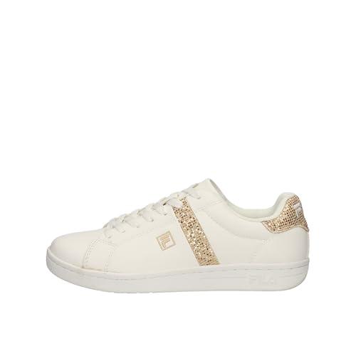 FILA Damen Crosscourt 2 F wmn Sneaker, White-Gold, 37 EU von FILA