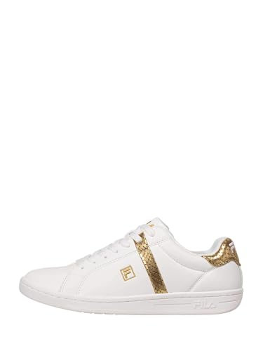 FILA Damen Crosscourt 2 F wmn Sneaker, White-Gold, 42 EU Schmal FILA Damen Crosscourt 2 F wmn Sneaker, White-Gold, 42 EU Schmal von FILA