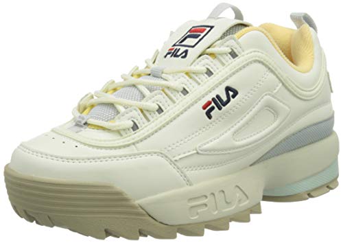 FILA Damen Disruptor wmn Sneaker, White Yellow 39 EU von FILA