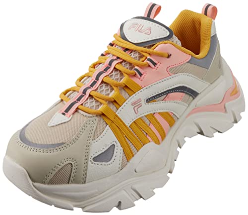 FILA Damen ELECTROVE CB wmn Sneaker, Oyster Gray-Golden Cream, 38 EU von FILA