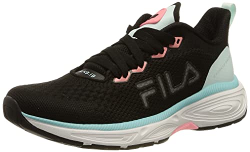 FILA Damen EXOWAVE Race WMN Laufschuh, Black-Flamingo Pink-Blue Glass, 38 EU von FILA