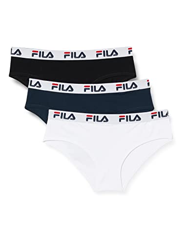 FILA Unterhosen Damen Rutschfest, Unterwäsche Frauen, Angenehm, Langlebig (3er Pack) von FILA