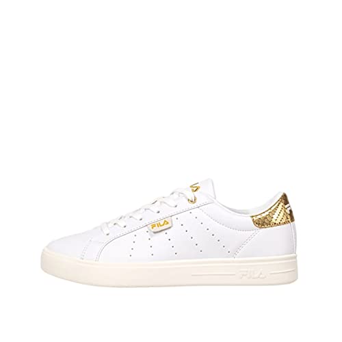 FILA Damen LUSSO F wmn Sneaker, White-Gold, 42 EU von FILA